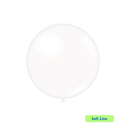 Palloncini Soft Line Pastello 18 pollici (46cm) Trasparente 136, 20pz.