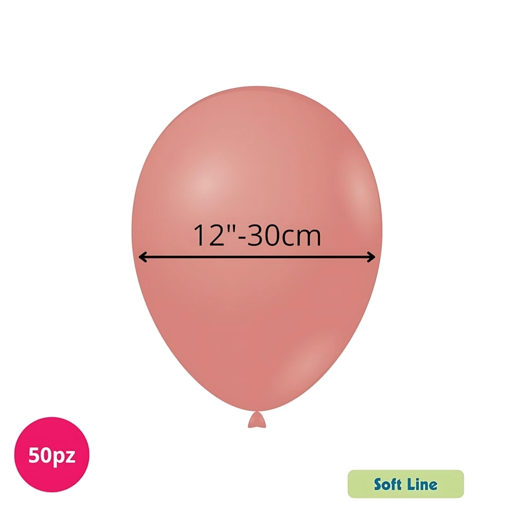 Palloncini Soft Line Pastello 12 pollici (30cm) Terra di Siena 146, 50pz.