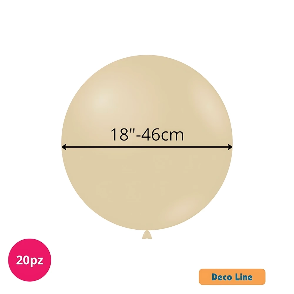 Palloncini Deco Line pastello 18" (46cm) Blush 208, 20pz.