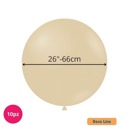 Palloncini Deco Line pastello 26" (66cm) Blush 208, 10pz.