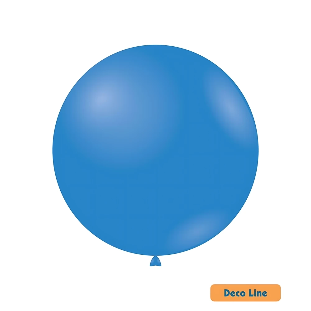 Palloncini Deco Line pastello 26" (66cm) Blu Cobalto 213, 10pz.