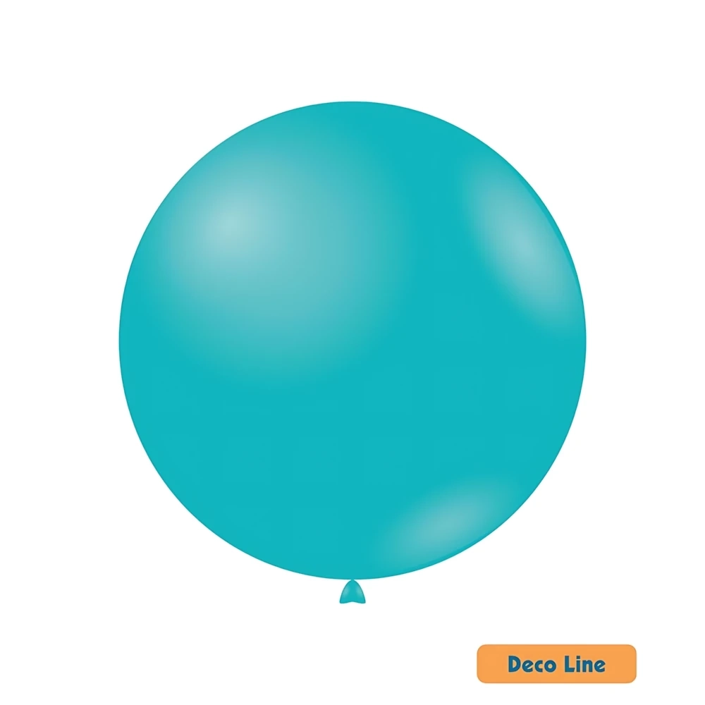 Palloncini Deco Line pastello 26" (66cm) Blu Tiffany 224, 10pz.