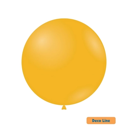 Palloncini Deco Line pastello 26" (66cm) Giallo Papaya 229, 10pz.