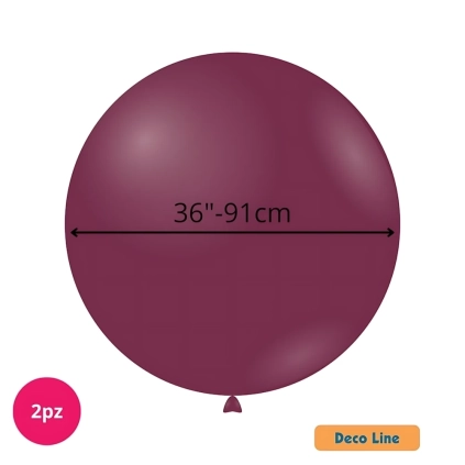 Palloncini Deco Line pastello 36" (91cm) Vinaccia 207, 2pz.