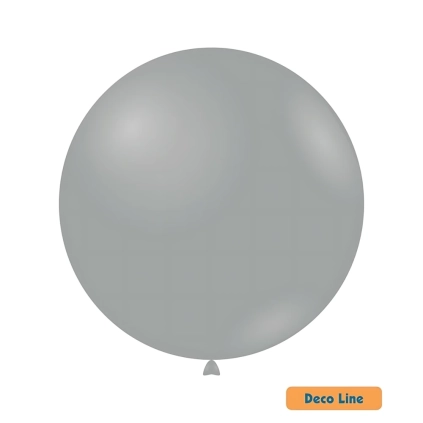 Palloncini Deco Line pastello 36" (91cm) Grigio Antracite 215, 2pz.