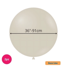 Palloncini Deco Line pastello 36" (91cm) Sabbia 216, 2pz.