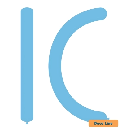 Palloncini modellabili 360 Deco Line pastello Azzurro Cielo 211, 100pz.