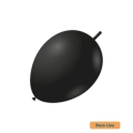 Palloncini link Deco Line pastello 11" (28cm) Nero Onice 214, 50pz.