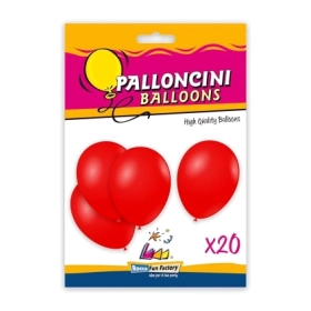 Palloncini classic line pastello 10" (26cm) rosso 28, 20pz.