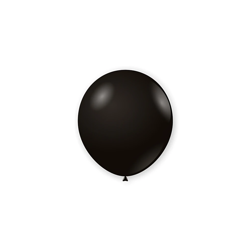Palloncini classic line pastello 5" (13cm) nero 15, 100pz.