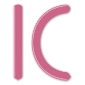 Palloncini modellabili D6 360 classic line pastello rosa 26, 100pz.