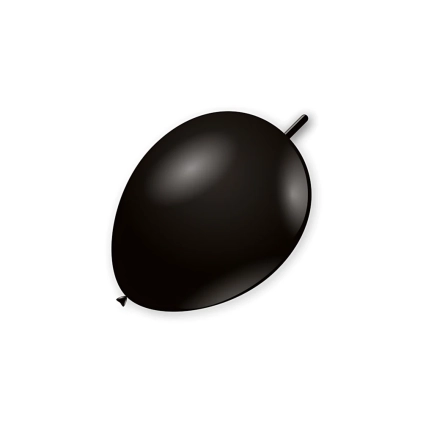 Palloncini link classic line pastello 6" (15cm) nero 15, 100pz.