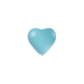 Palloncini cuore classic line metallizzati 5" (13cm) celeste 80, 100pz.