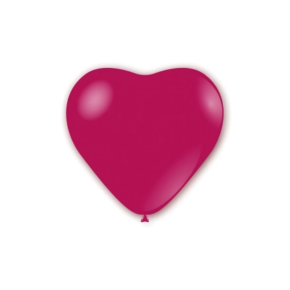 Palloncini cuore classic line pastello 17" (43cm) fucsia 07, 50pz.