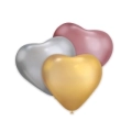 Palloncini cuore classic line Cromati 12" (30cm) assortiti, 25pz.