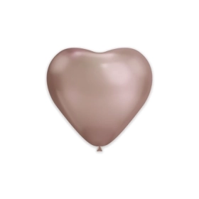 Palloncini cuore classic line Cromati 12" (30cm) rosa gold 96, 25pz.