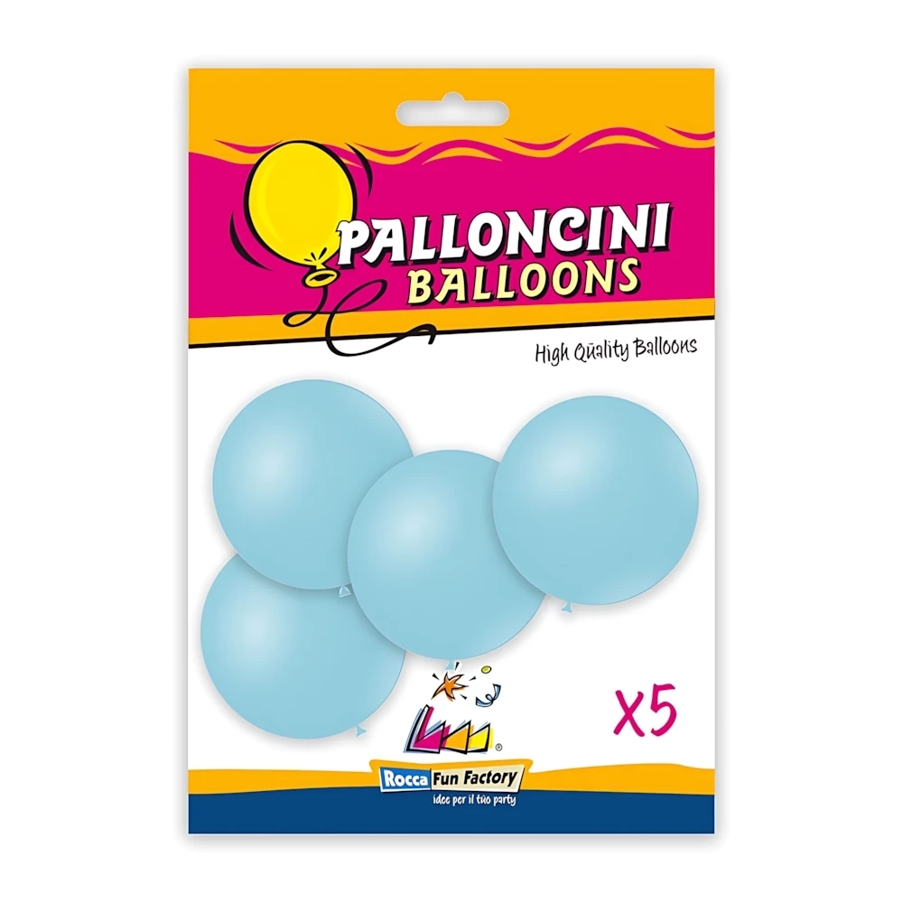 Palloncini classic line pastello 15" (38cm) celeste baby 39, 5pz.
