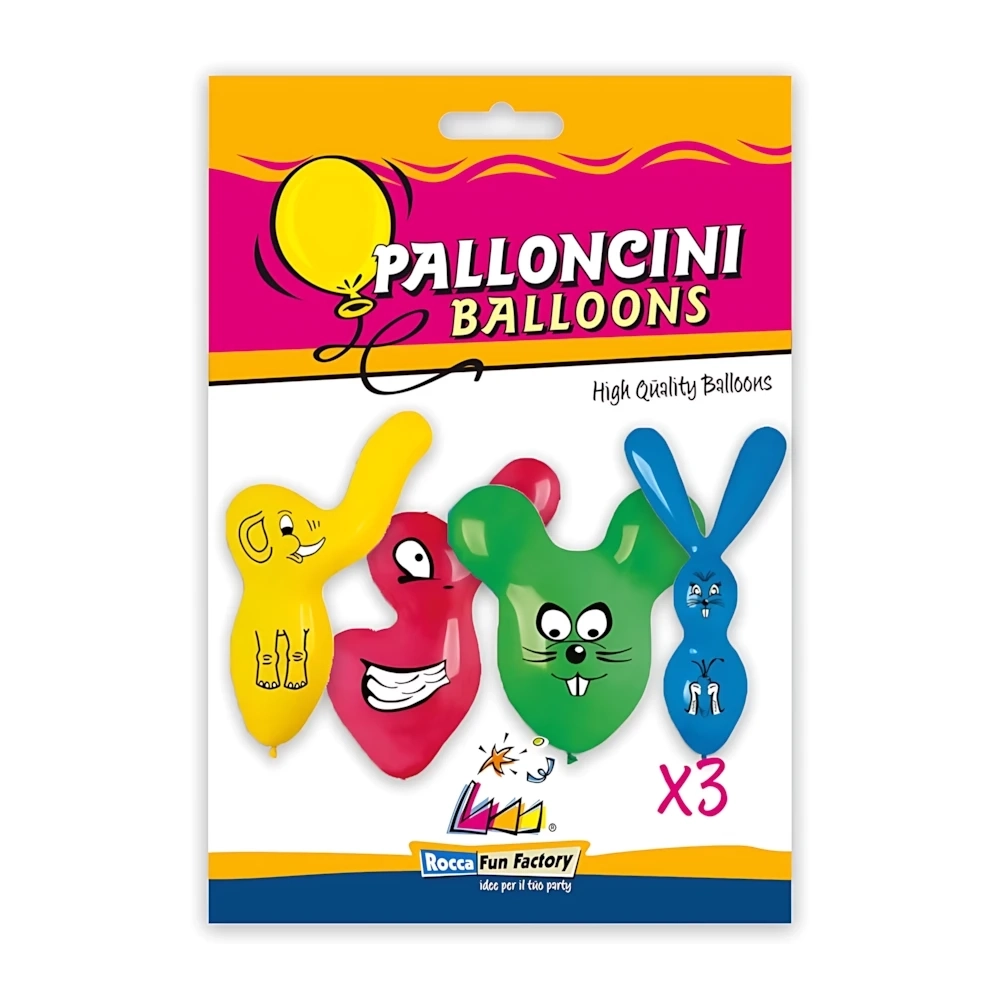 Palloncini sagomati classic line pastello Varie assortiti, 3pz.