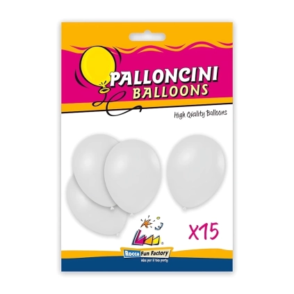 Palloncini classic line pastello 12" (30cm) trasparente 57, 15pz.
