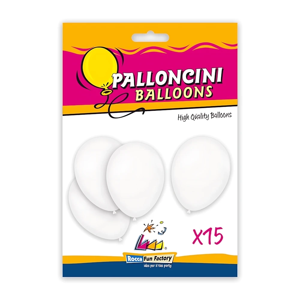 Palloncini classic line pastello 12" (30cm) bianco 10, 15pz.
