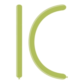 Palloncini modellabili D4 260 classic line pastello verde oliva 98, 100pz.