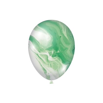 Palloncini classic line marmorizzato 12" (30cm) verde 109, 100pz.