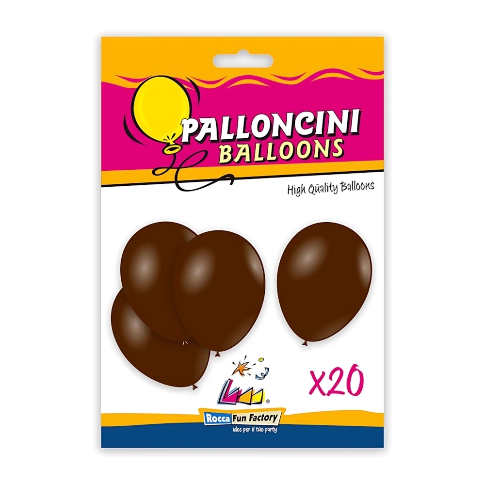Palloncini classic line pastello 10" (26cm) marrone 31, 20pz.
