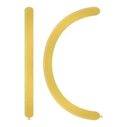 Palloncini modellabili D4 260 classic line metallizzati champagne 85, 100pz.