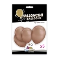 Palloncini classic line titanio 12" (30cm) rame 104, 5pz.