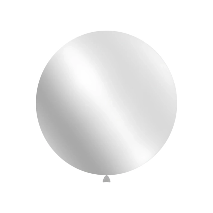 Palloncini classic line metallizzati 31" (80cm) bianco 62, 1pz.