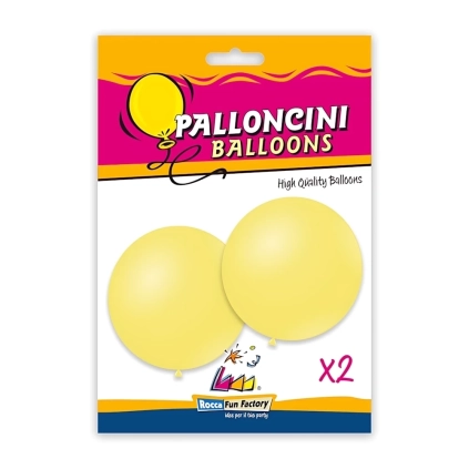 Palloncini classic line pastello 33" (86cm) mostarda 43, 2pz.