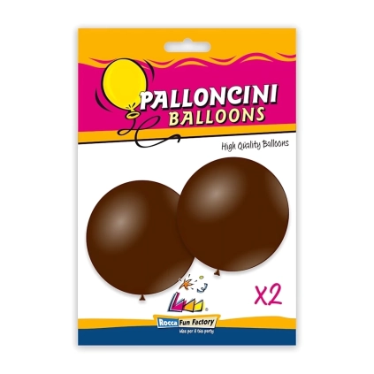 Palloncini classic line pastello 33" (86cm) marrone 31, 2pz.