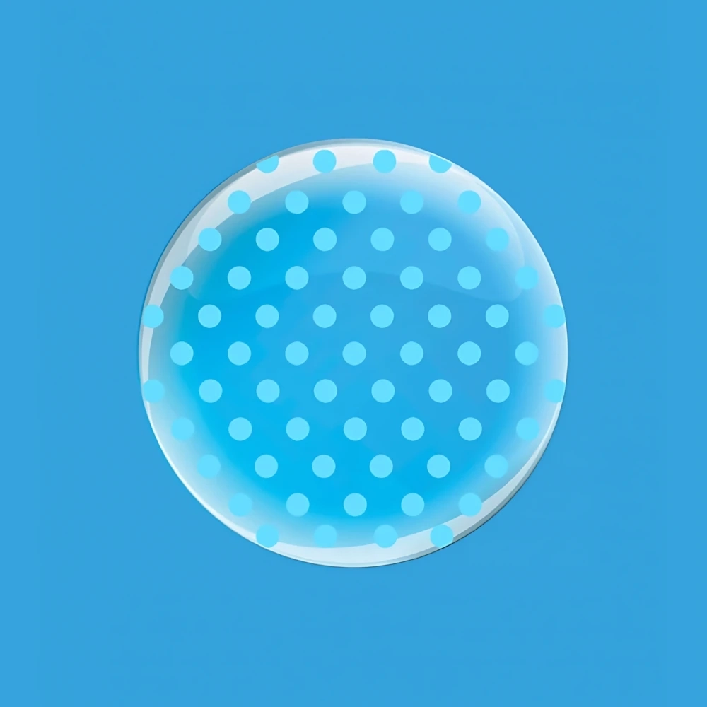 Palloncino Deco B-Loon Pois Stampa Celeste  24" (60cm), 1pz.