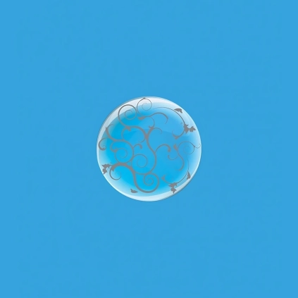 Palloncini Deco B-Loon 10" Filigrana Stampa Argento  10" (25cm), 5pz.