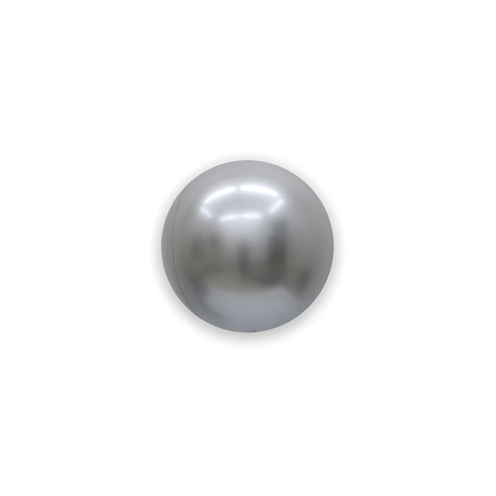 Palloncini Chrome B-Loon 10" Argento  10" (25cm), 5pz.