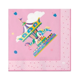 Tovaglioli Carousel Party 33x33cm, 20pz.