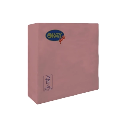 Tovaglioli Rosa Gold 2 veli 33X33cm, 50pz.