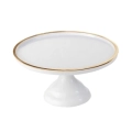 Alzata per dolci, frutta, finger food Biancae Oro in melamina diam. 30cm h 20cm, 1pz.