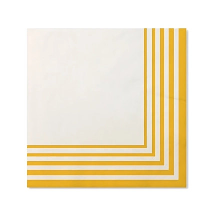 Tovaglioli Giallo 2 veli compostabili  33X33cm, 20pz.