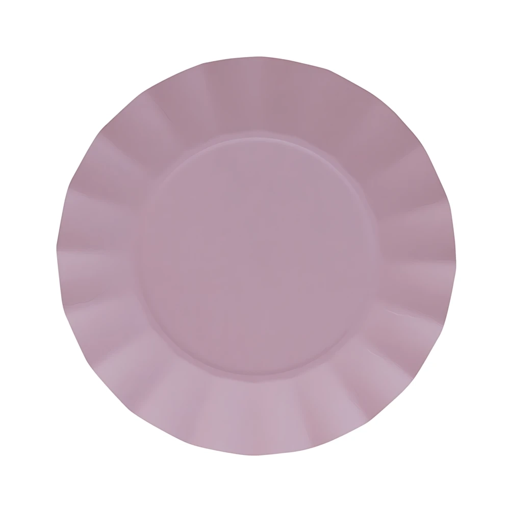 Piatti Rose Quartz grandi in cartoncino compostabile Bruno 24,5cm, 20pz.