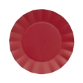 Piatti Rossi Fuoco grandi in cartoncino compostabile Bruno 24,5cm, 20pz.