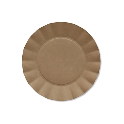 Piatti Kraft piccoli in cartoncino compostabile Bruno 21cm, 20pz.
