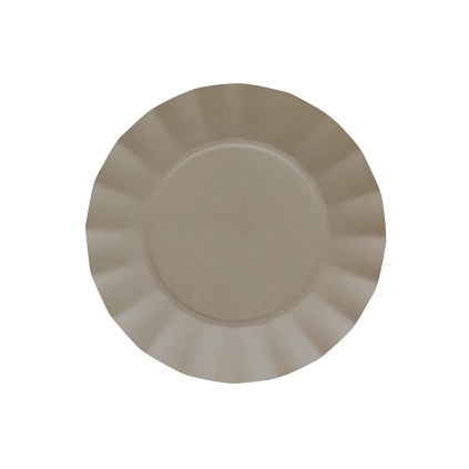 Piatti Taupe piccoli in cartoncino compostabile Bruno 21cm, 20pz.