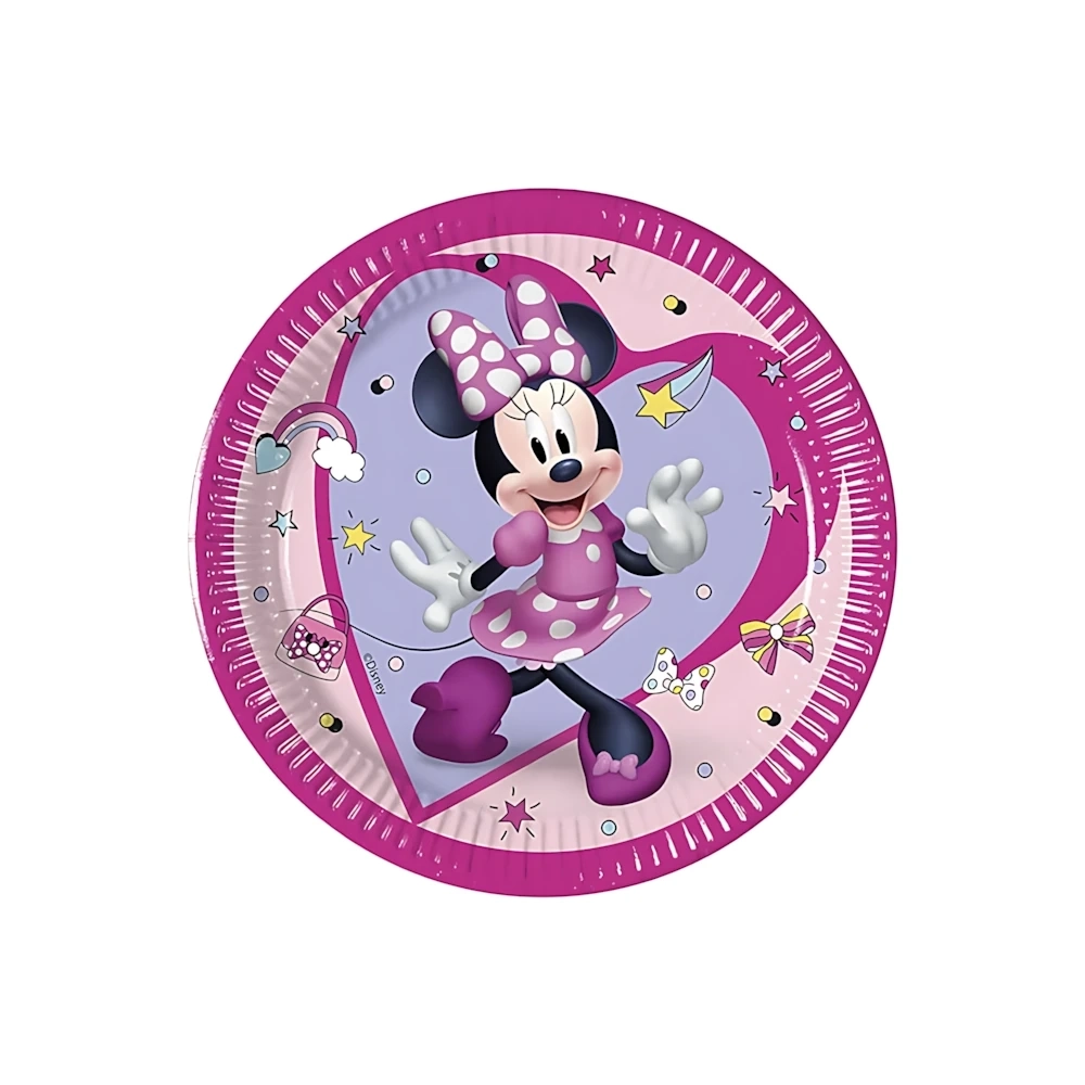 Piattini Minnie Junior Next Generation in cartoncino 20cm, 8pz.