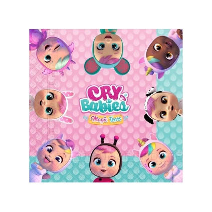 Tovaglioli Cry Babies 33x33cm, 20pz.