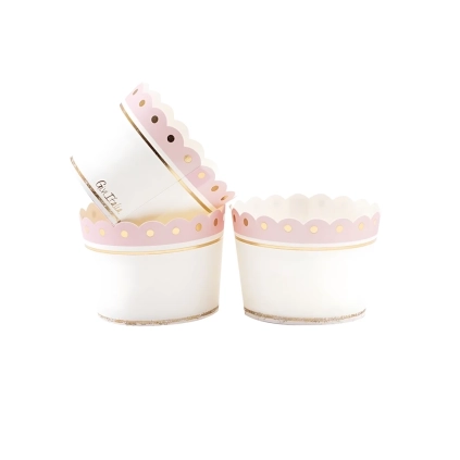 Pirottini rosa e oro 5x4,5cm, 20pz.