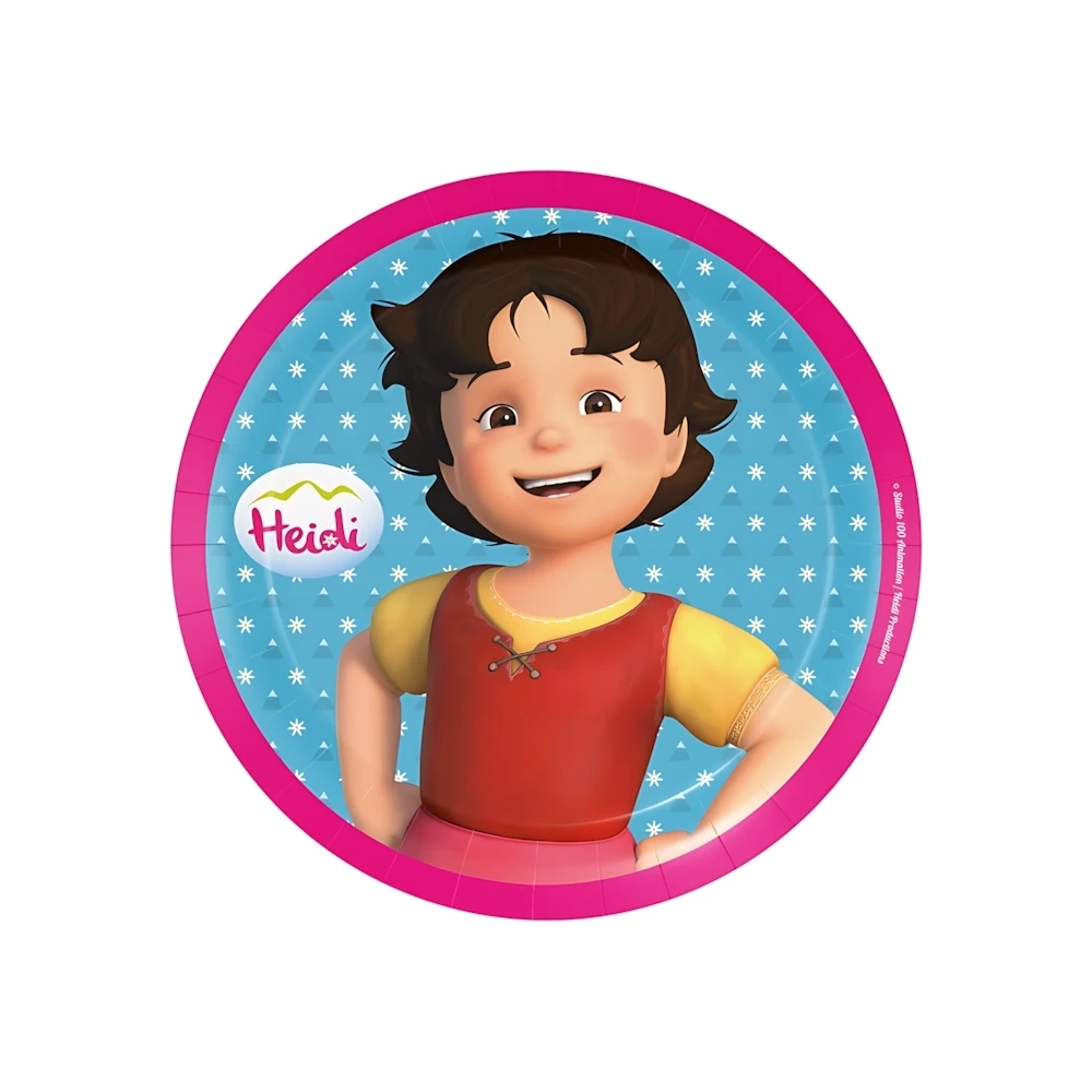 Piatti Heidi in cartoncino 23cm, 8pz.