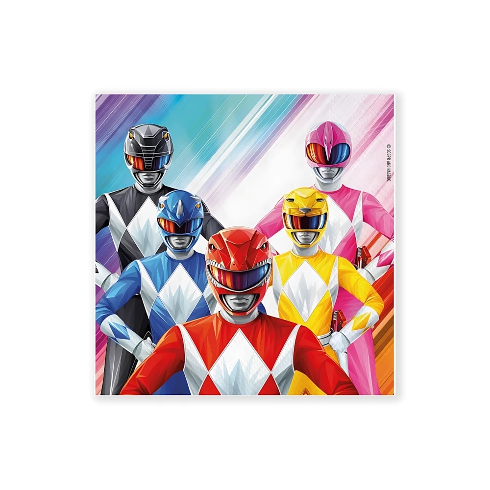 Tovaglioli Power Rangers 33x33cm, 20pz.