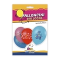 Palloncini 8" (20cm) assortiti con stampa decorazioni generiche, 20pz.