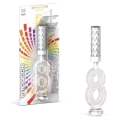 Candela fontana pirotecnica numero 8 con led multicolore, categoria F1, 1pz.